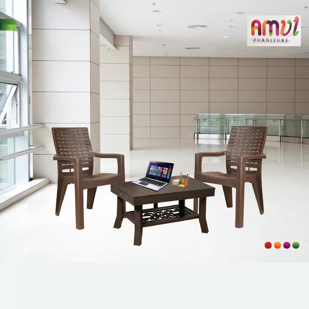 plastic office setup